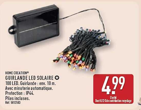 GUILRLANDE LED SOLAIRE