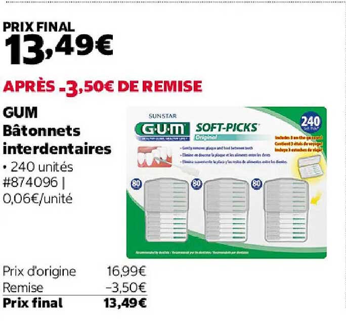GUM Bâtonnets interdentaires