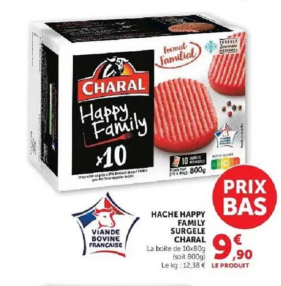 HACHE HAPPY FAMILY SURGELÉ CHARAL
