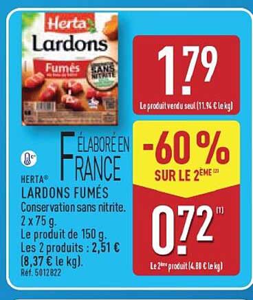 HERTA Lardons fumés