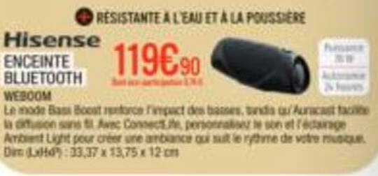 Hisense ENCEINTE BLUETOOTH W600M