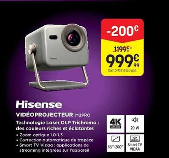 Hisense VIDÉOPROJECTEUR M2PRO