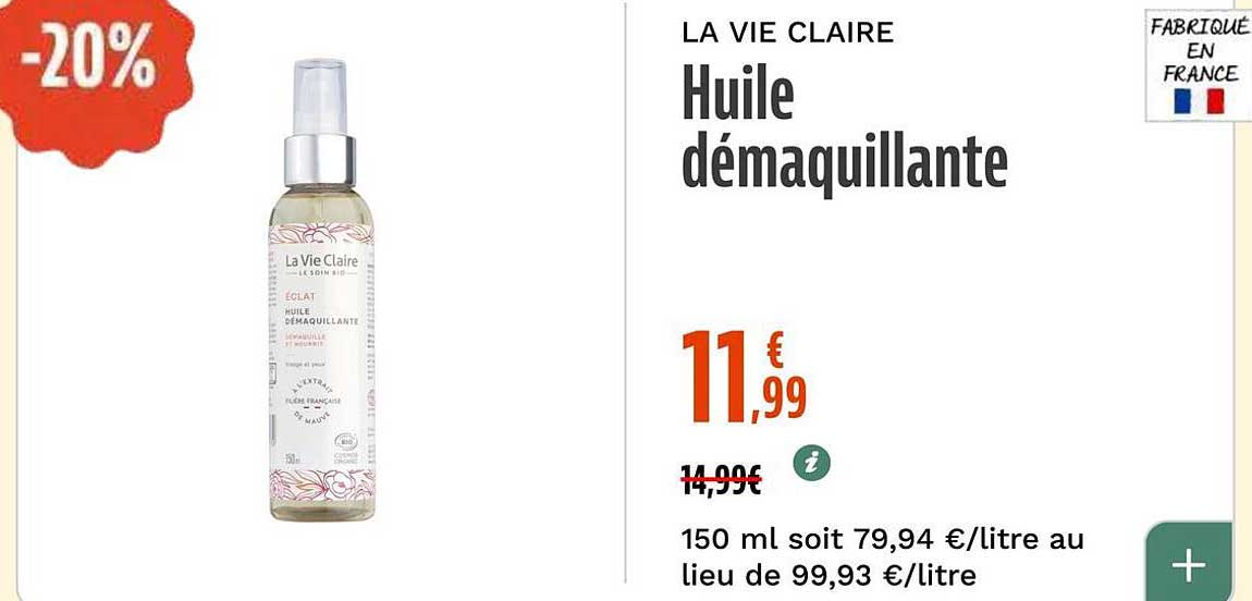 Huile démaquillante