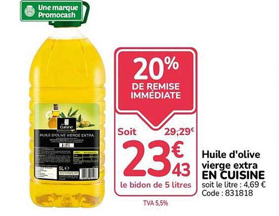 Huile d'olive vierge extra EN CUISINE