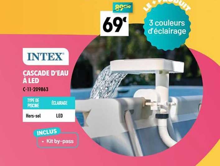 INTEX CASCADE D'EAU À LED C-11-209863