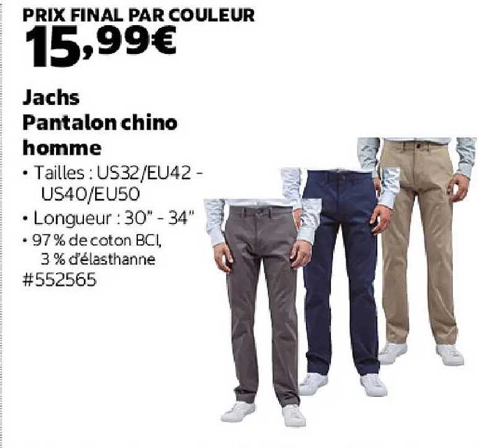 Jachs Pantalon chino homme