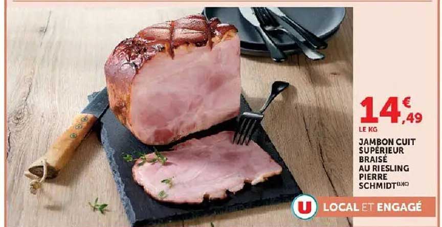 JAMBON CUIT SUPÉRIEUR BRASÉ AU RIESLING PIERRE SCHMIDT