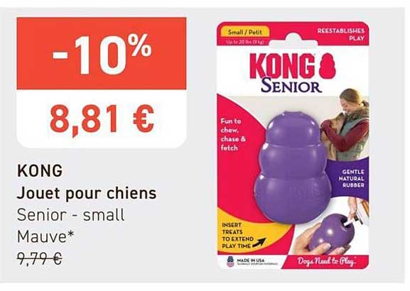 KONG Jouet pour chiens Senior - small Mauve*