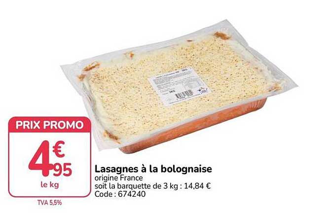 Lasagnes à la bolognaise