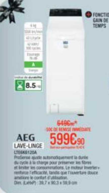 LAVE-LINGE LTR6G124Q