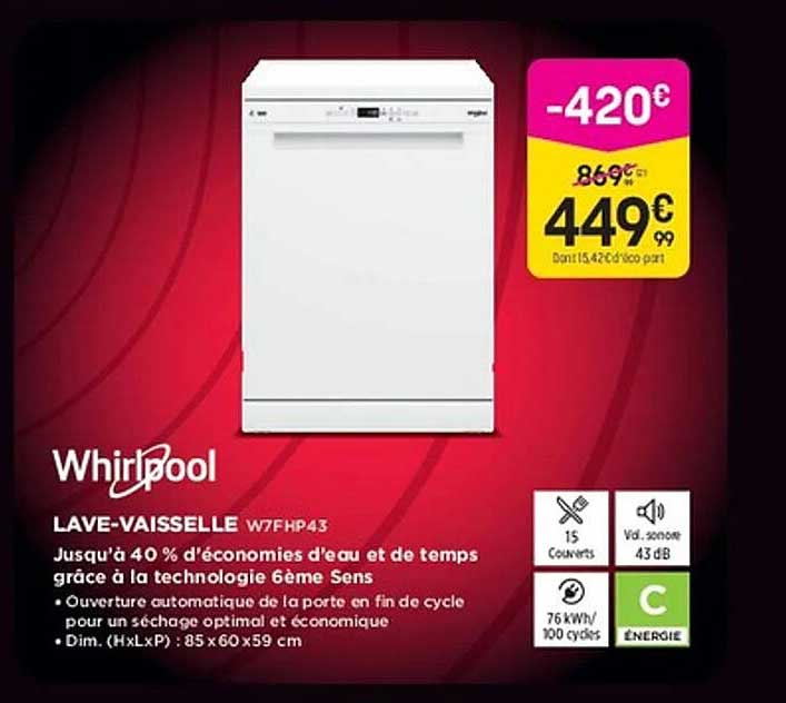 LAVE-VAISSELLE W7FHP43