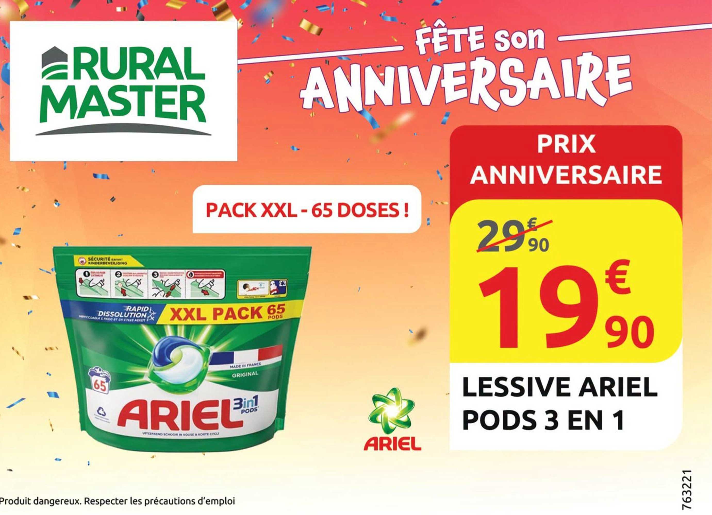 LESSIVE ARIEL PODS 3 EN 1