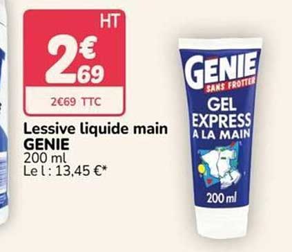 Lessive liquide main GENIE 200 ml