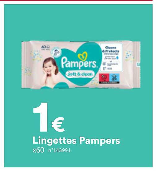Lingettes Pampers x60 n°143991
