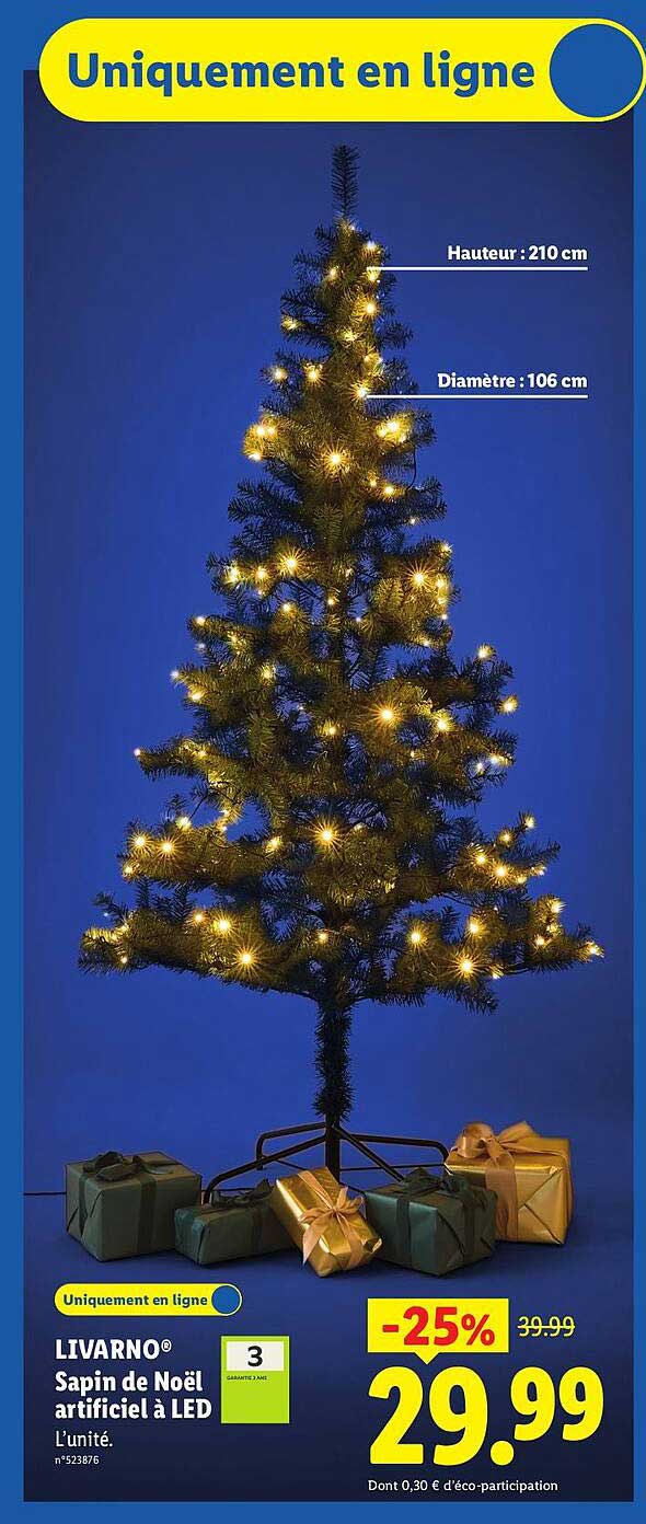LIVARNO® Sapin de Noël artificiel à LED