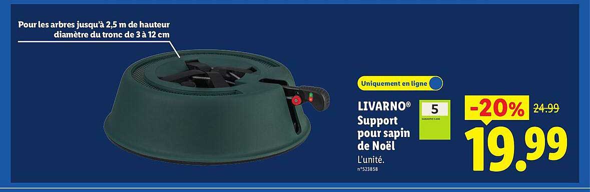 LIVARNO® Support pour sapin de Noël