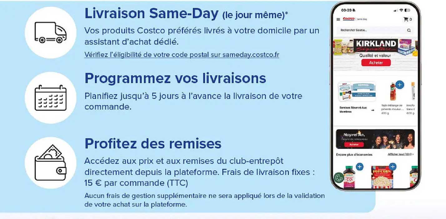 Livraison Same-Day (le jour même)*