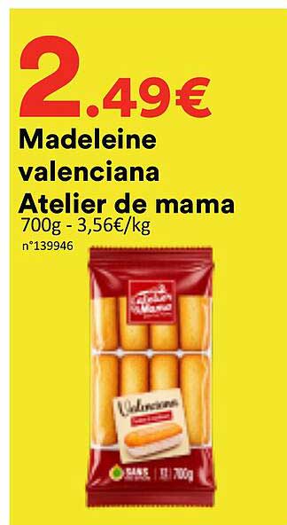 Madeleine valenciana Atelier de mama