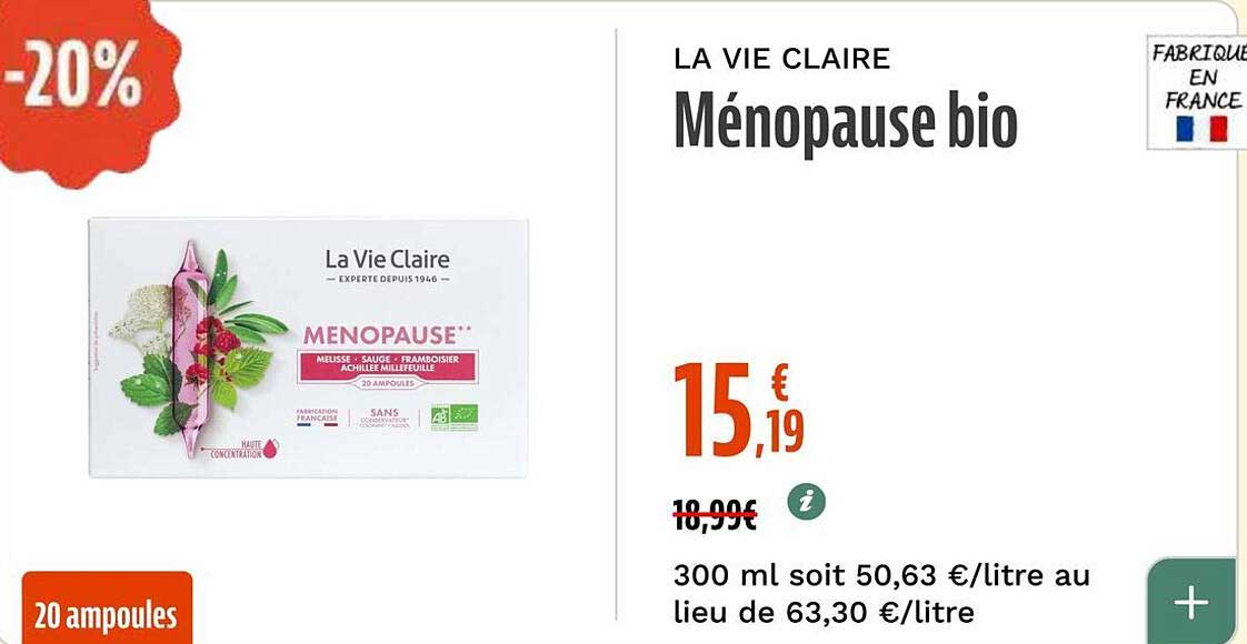 Ménopause bio