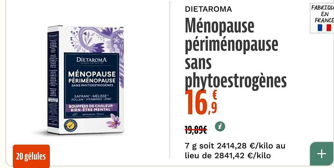 Ménopause périménopause sans phytoestrogènes