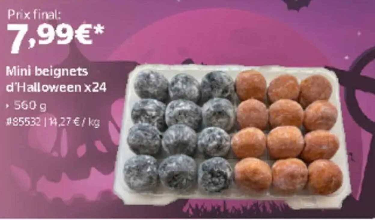 Mini beignets d'Halloween x24