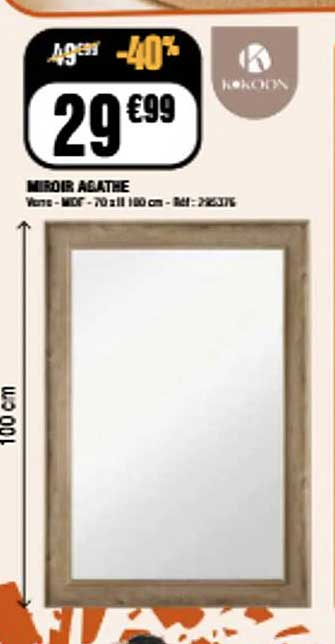 MIROIR ABATTÉ