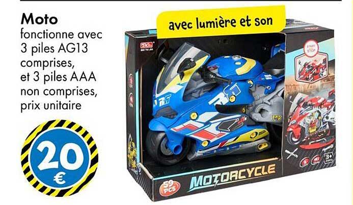 Moto avec lumière et son