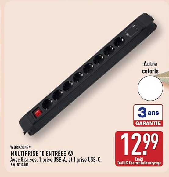 MULTIPRISE 10 ENTRÉES