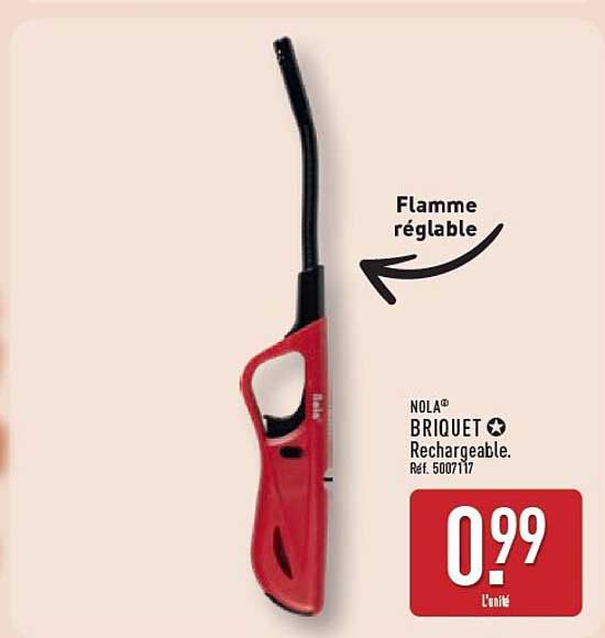 NOLA® BRIQUET Rechargeable. Réf. 5007117