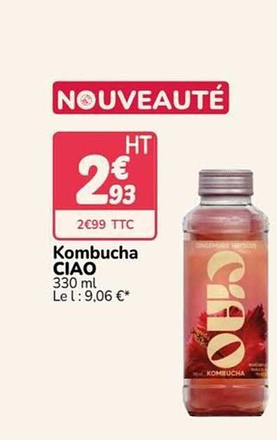 NOUVEAUTÉ Kombucha CIAO 330 ml