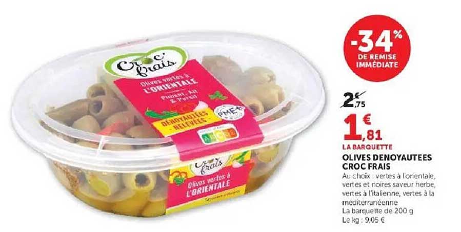 OLIVES DENOYAUTEES CROC FRAIS