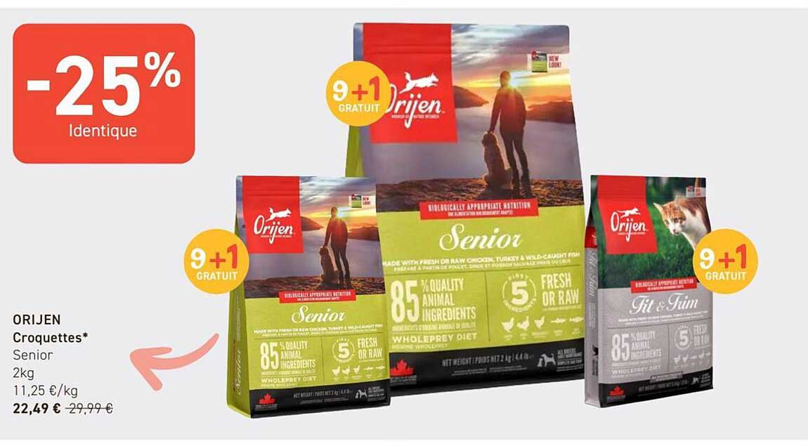 ORIJEN Croquettes* Senior 2kg
