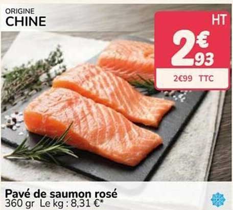 Pavé de saumon rosé