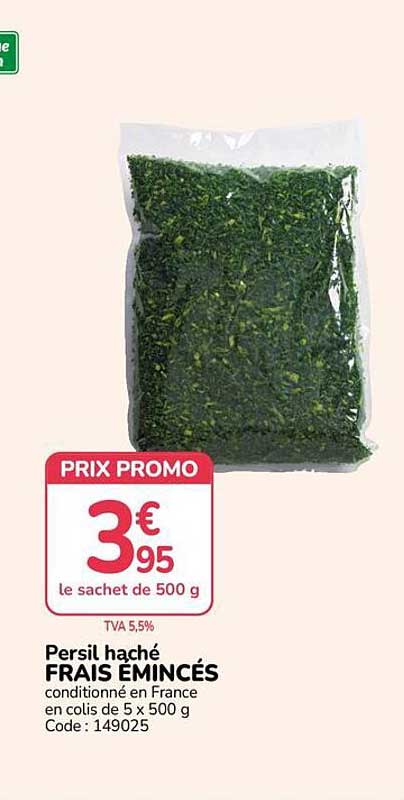 Persil haché FRAIS ÉMINCÉS