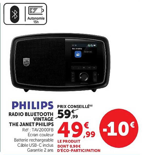 PHILIPS RADIO BLUETOOTH VINTAGE THE JANET PHILIPS