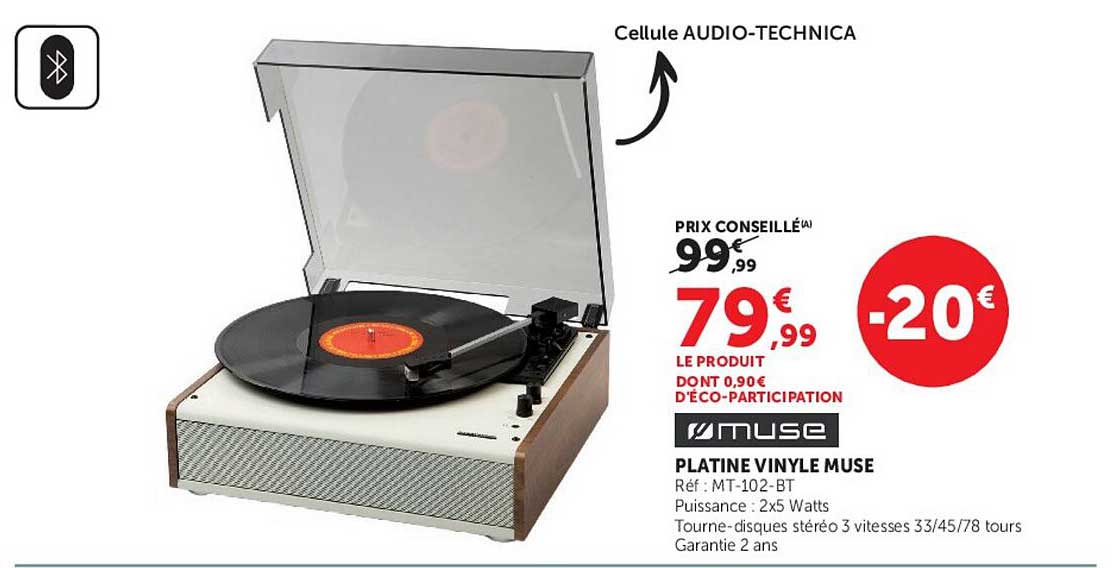 PLATINE VINYLE MUSE