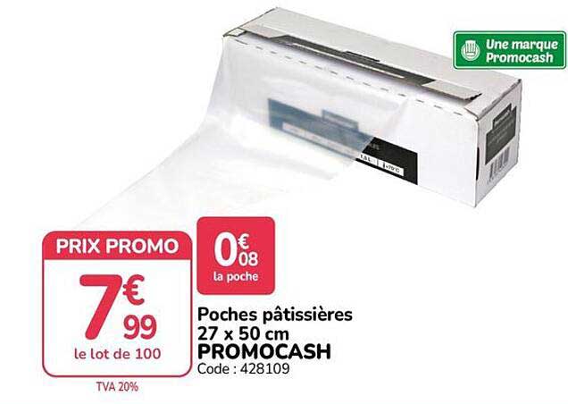 Poches pâtissières 27 x 50 cm PROMOCASH