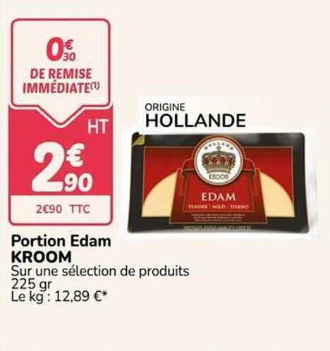 Portion Edam KROOM