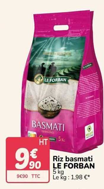 Riz basmati LE FORBAN 5 kg