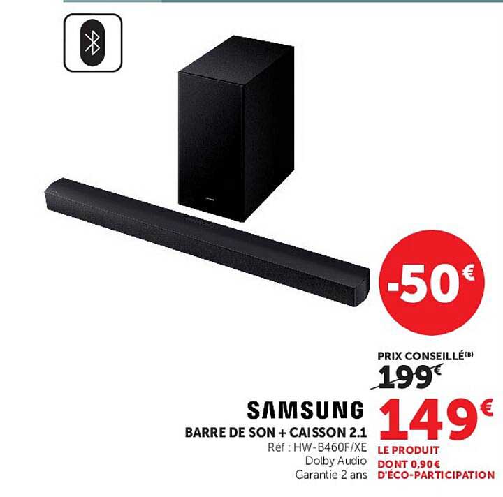 SAMSUNG BARRE DE SON + CAISSON 2.1