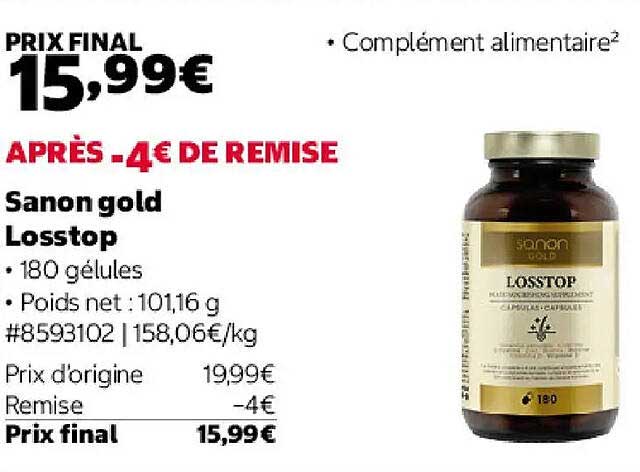 Sanon gold Losstop