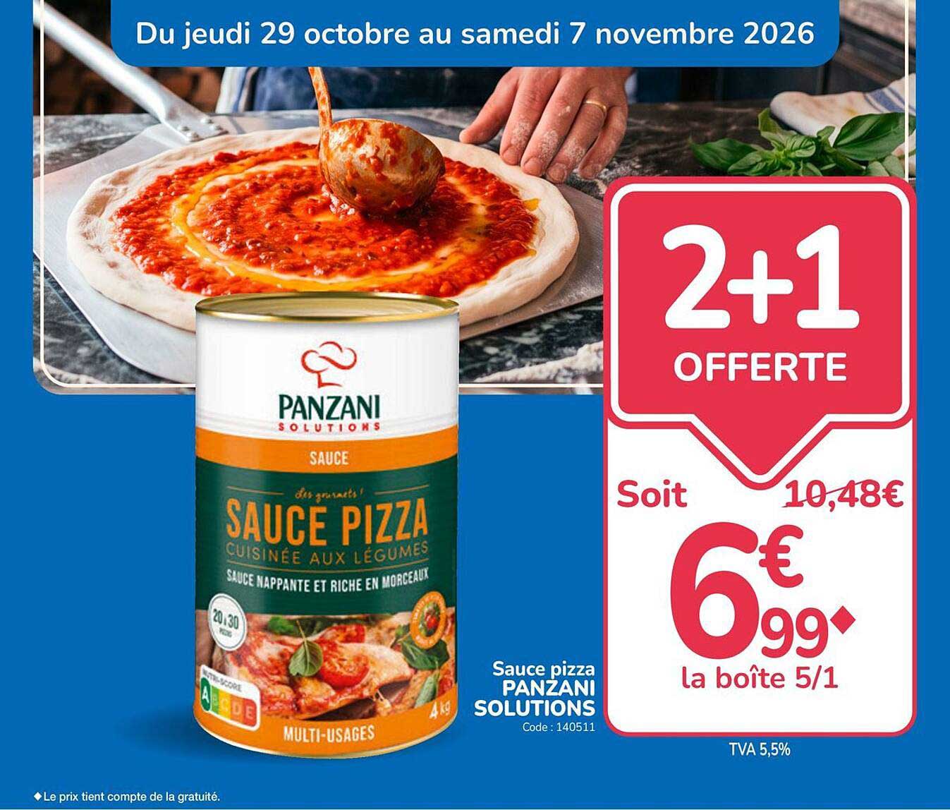Sauce pizza PANZANI SOLUTIONS