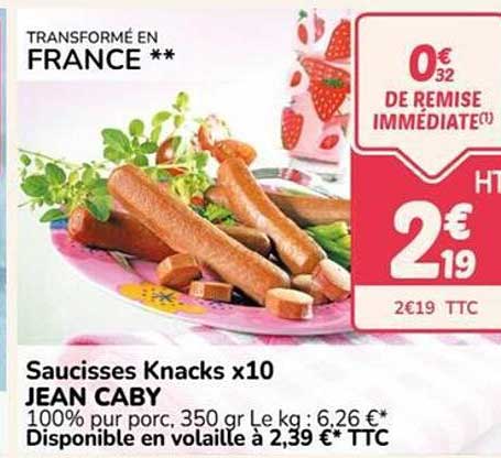 Saucisses Knacks x10 JEAN CABY