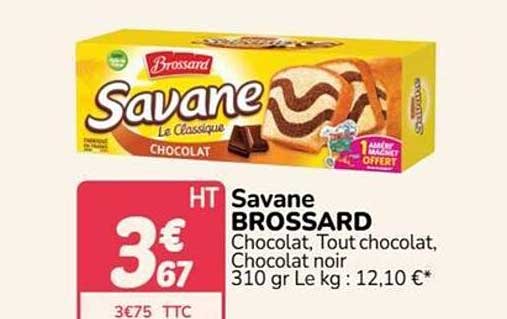 Savane BROSSARD Chocolat, Tout chocolat, Chocolat noir 310 gr Le kg : 12,10 €*