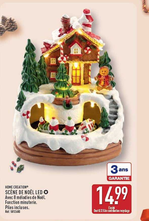SCÈNE DE NOËL LED