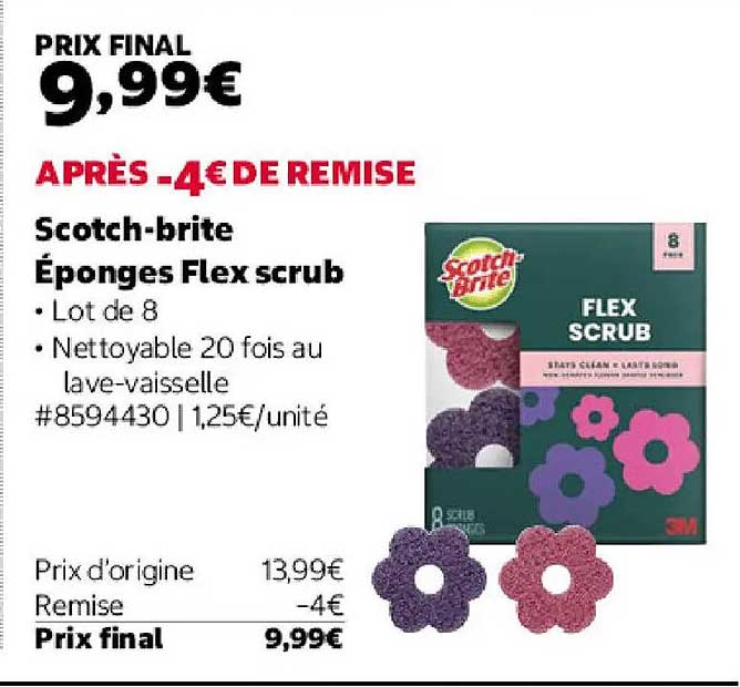 Scotch-brite Éponges Flex scrub