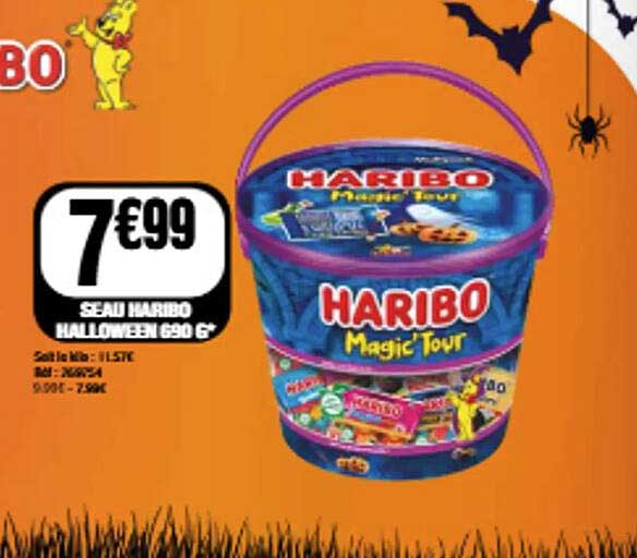SEAU HARIBO HALLOWEEN 630 G