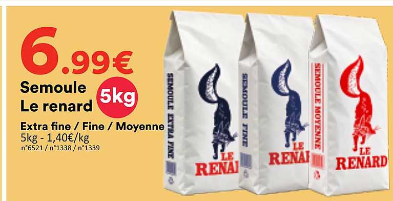 Semoule Le renard 5kg