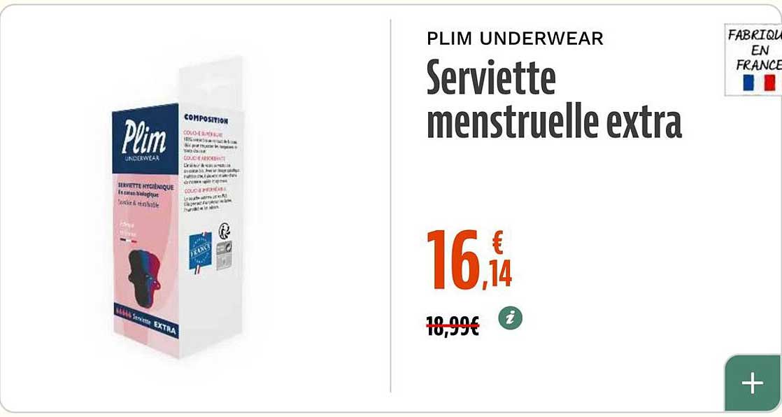 Serviette menstruelle extra