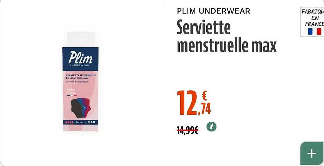 Serviette menstruelle max